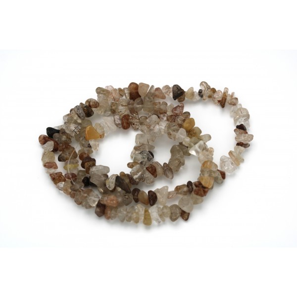 Gold quartz rutiled