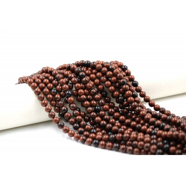 obsidienne acajou 8mm