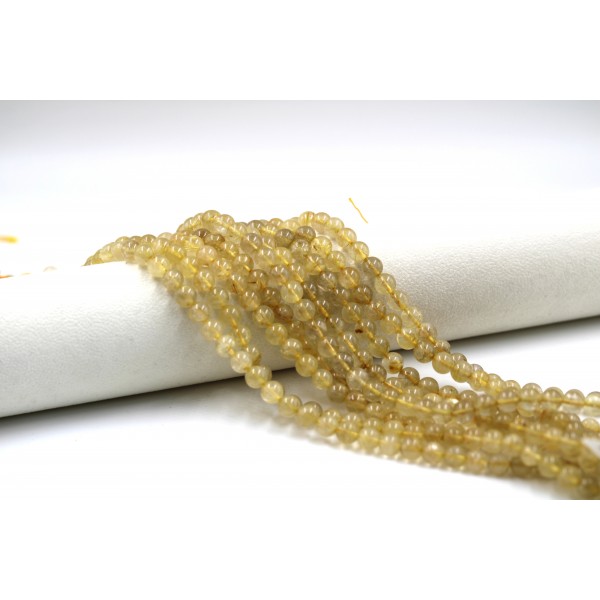 gold rutilated quartz 8mm