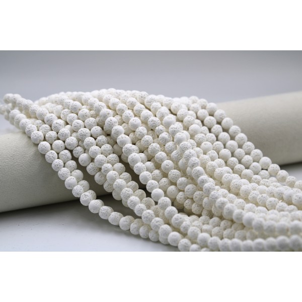 white lava stone 8mm