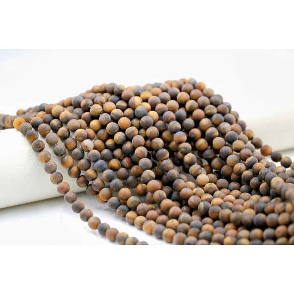 tiger eye  matte 8mm